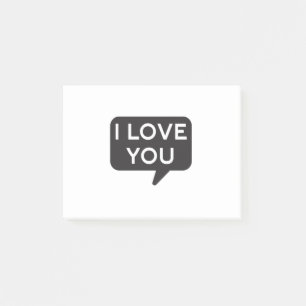 Notas Post-it® Lo amo