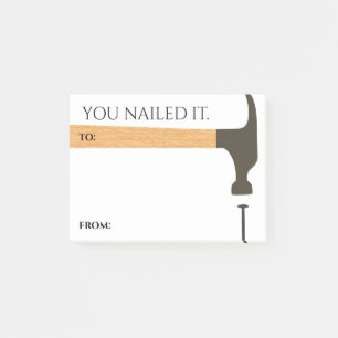 Notas Post-it® lo has clavado, felicita a los empleados por sus p