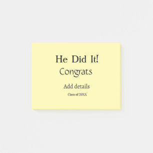 Notas Post-it® lo hizo felicitaciones graduación agregar nombre d