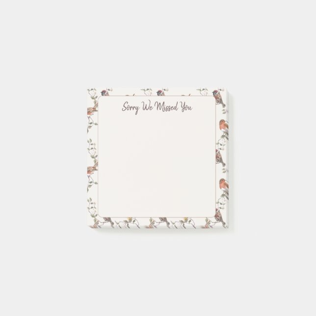 Notas Post-it® Lo siento, te extrañamos | JW (Anverso)