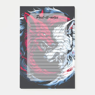 Notas Post-it® Lobo lunar dual