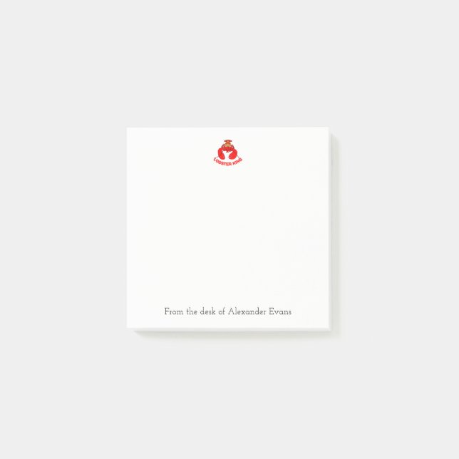 Notas Post-it® Lobster King 3 x 3 (Anverso)