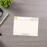 Logo de negocios de crema beige