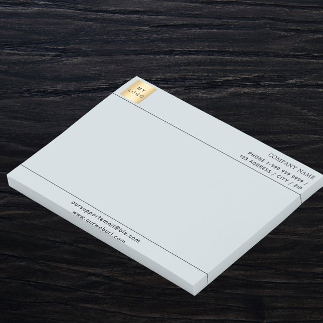 Notas Post-it® Logo de negocios en gris claro (Subido por el creador)