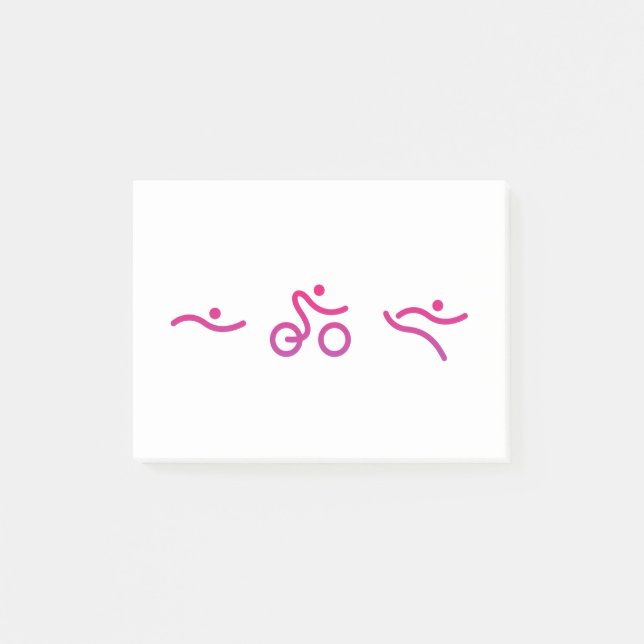 Notas Post-it® Logo de Triathlon (Anverso)