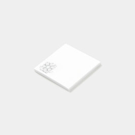 Notas Post-it® Logo de una flor cuadrada pequeña