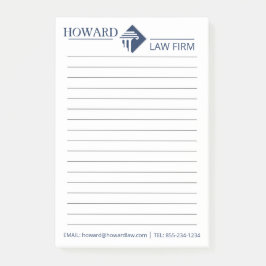 Notas Post-it® Logo del bufete de abogados personalizado