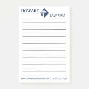 Notas Post-it® Logo del bufete de abogados personalizado