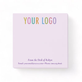 Notas Post-it® Logo del Personalizado Purple Post-it® Notes de la
