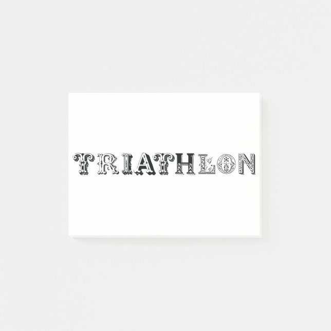 Notas Post-it® Logo genial de Triatlón para todos los amantes del (Anverso)
