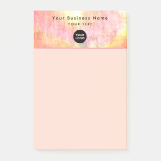 Notas Post-it® Logo rosa neutro profesional 4x6