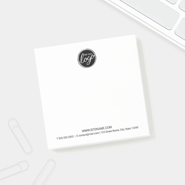 Notas Post-it® Logotipo comercial de personalizado con texto Pers (Subido por el creador)