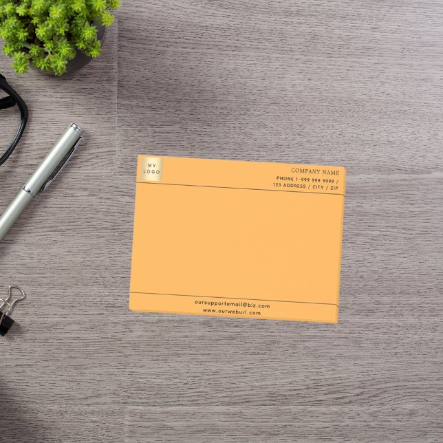 Notas Post-it® Logotipo comercial de Tangerine naranja (Subido por el creador)