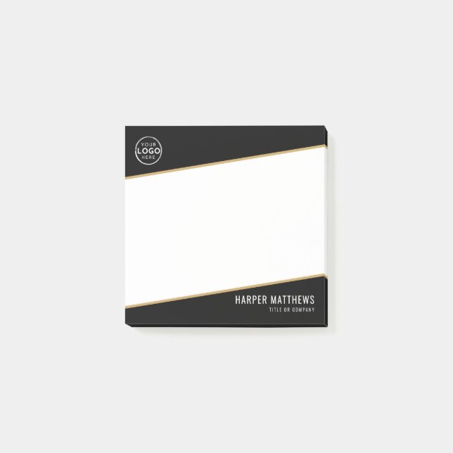Notas Post-it® Logotipo Comercial Profesional (Anverso)