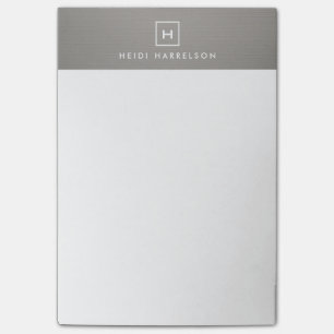 NOTAS POST-IT® LOGOTIPO DE CAJA CON SU INICIAL/MONOGRAMA EN LÍNEA