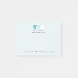 Notas Post-it® Logotipo de diente de dentista moderno elegante pe