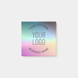 Notas Post-it® Logotipo de envío | Colores de degradado cambiante