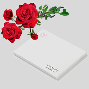 Notas Post-it® Logotipo de joyería de flores de Lotus crea tu pro