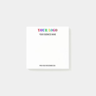 Notas Post-it® Logotipo de la empresa personalizado Textos comerc