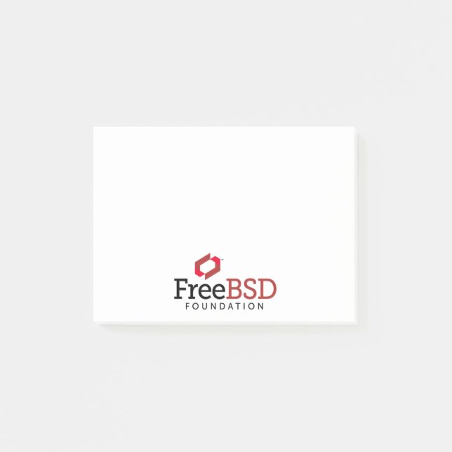 Notas Post-it® Logotipo de la fundación de FreeBSD (Anverso)