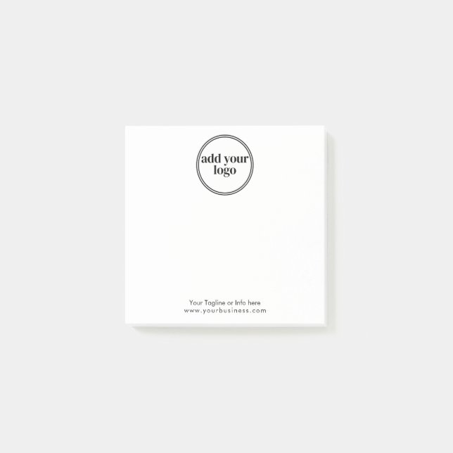 Notas Post-it® Logotipo de la moderna compañía de Personalizados  (Anverso)