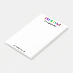 Notas Post-it® Logotipo de marca para la empresa y envíe mensajes