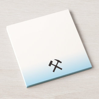 Notas Post-it® Logotipo de Martillo de Geólogo