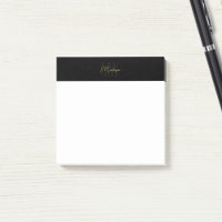 Logotipo de monograma Minimalista moderno negro y 