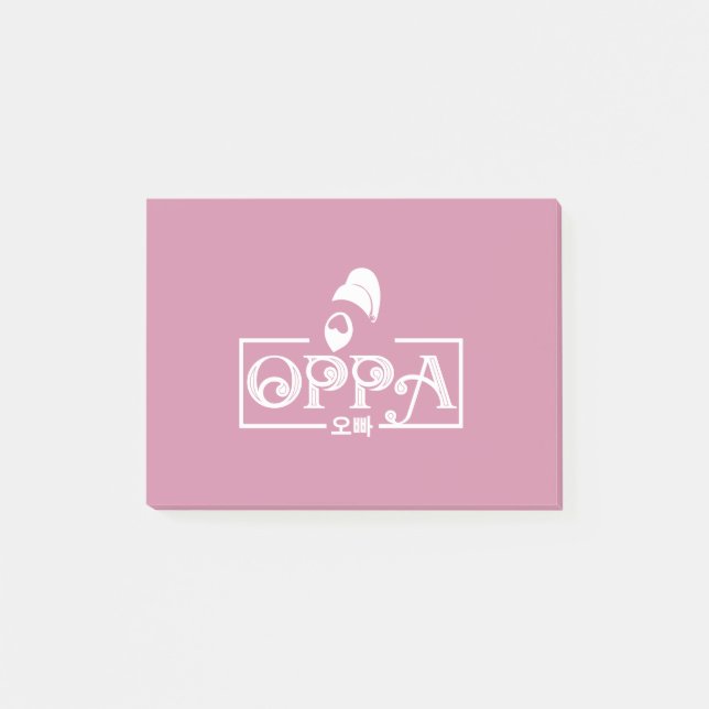 Notas Post-it® Logotipo de Oppa (Anverso)