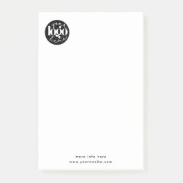 Notas Post-it® Logotipo de Personalizado profesional minimalista 