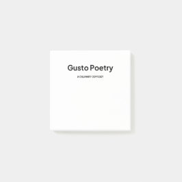 Notas Post-it® Logotipo de poesía Gusto