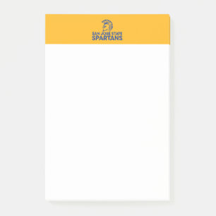 Notas Post-it® Logotipo de San Jose State Spartans con Marca de P