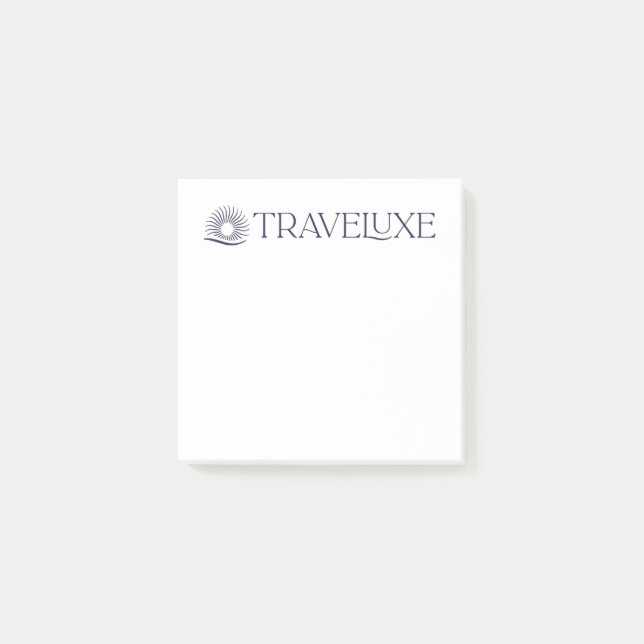 Notas Post-it® Logotipo de Traveluxe (Anverso)