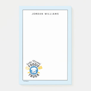 Notas Post-it® Logotipo del camión de comida de Cookie Monster