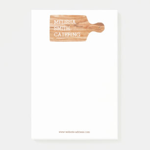 Notas Post-it® Logotipo del chef de la tabla de cortar acuarelas