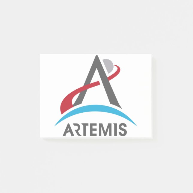 Notas Post-it® Logotipo del Programa Artemis de la NASA Marte 202 (Anverso)