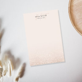 Notas Post-it® Logotipo femenino de monograma rosa Rubor Purpurin