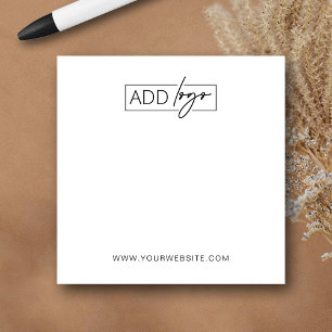 Notas Post-it® Logotipo minimalista Detalles simples de negocio c