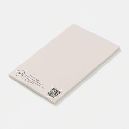 Notas Post-it® logotipo profesional de negocios moderno Código QR