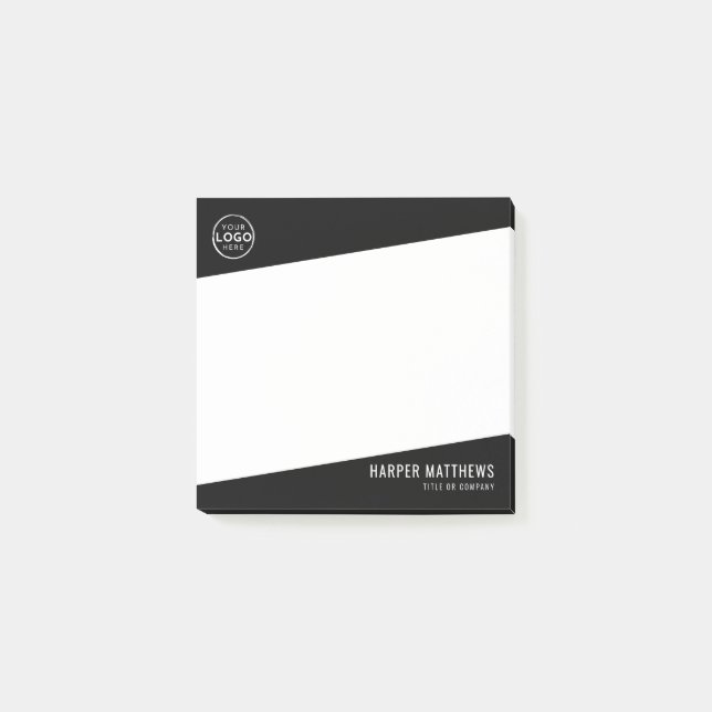 Notas Post-it® Logotipo Profesional Empresarial (Anverso)