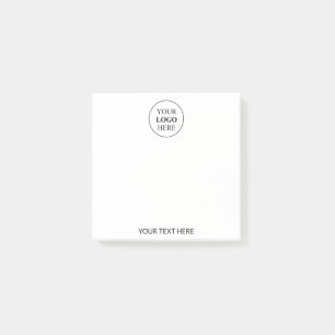 Notas Post-it® Logotipo promocional personalizado - Sin pedido mí