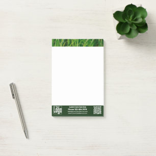 Notas Post-it® Logotipo promocional simple CTA código QR