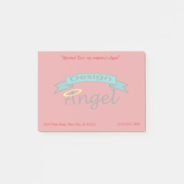 Notas Post-it® Logotipo rojo calificado filigrana con el contacto