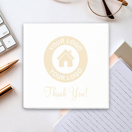 Notas Post-it® Logotipo y texto comercial personalizados