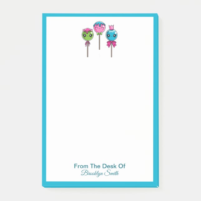 Notas Post-it® Lollypops singulares (Anverso)