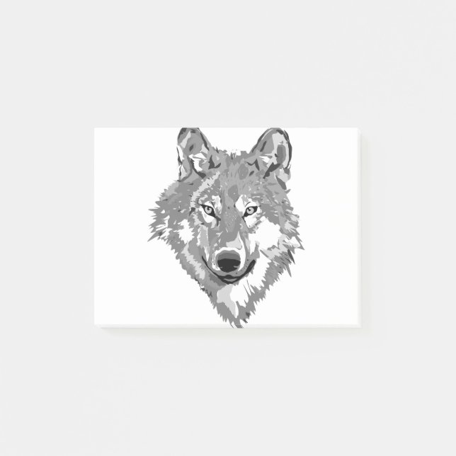 Notas Post-it® Lone Wolf Design (Anverso)
