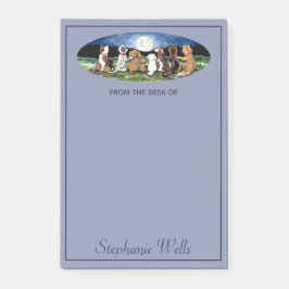 Notas Post-it® Los amigos de los perros de la luna azul personali