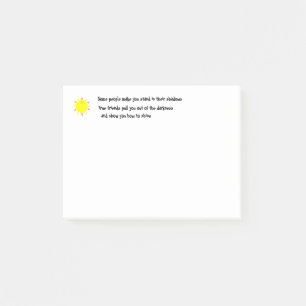 Notas Post-it® Los amigos hacen que usted brilla
