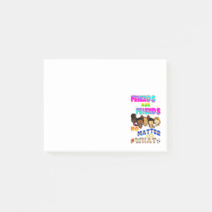Notas Post-it® Los amigos son amigos sin importar qué