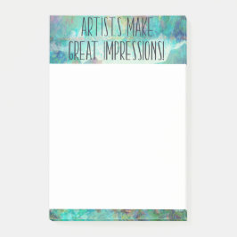 Notas Post-it® Los artistas hacen grandes impresiones almohadilla